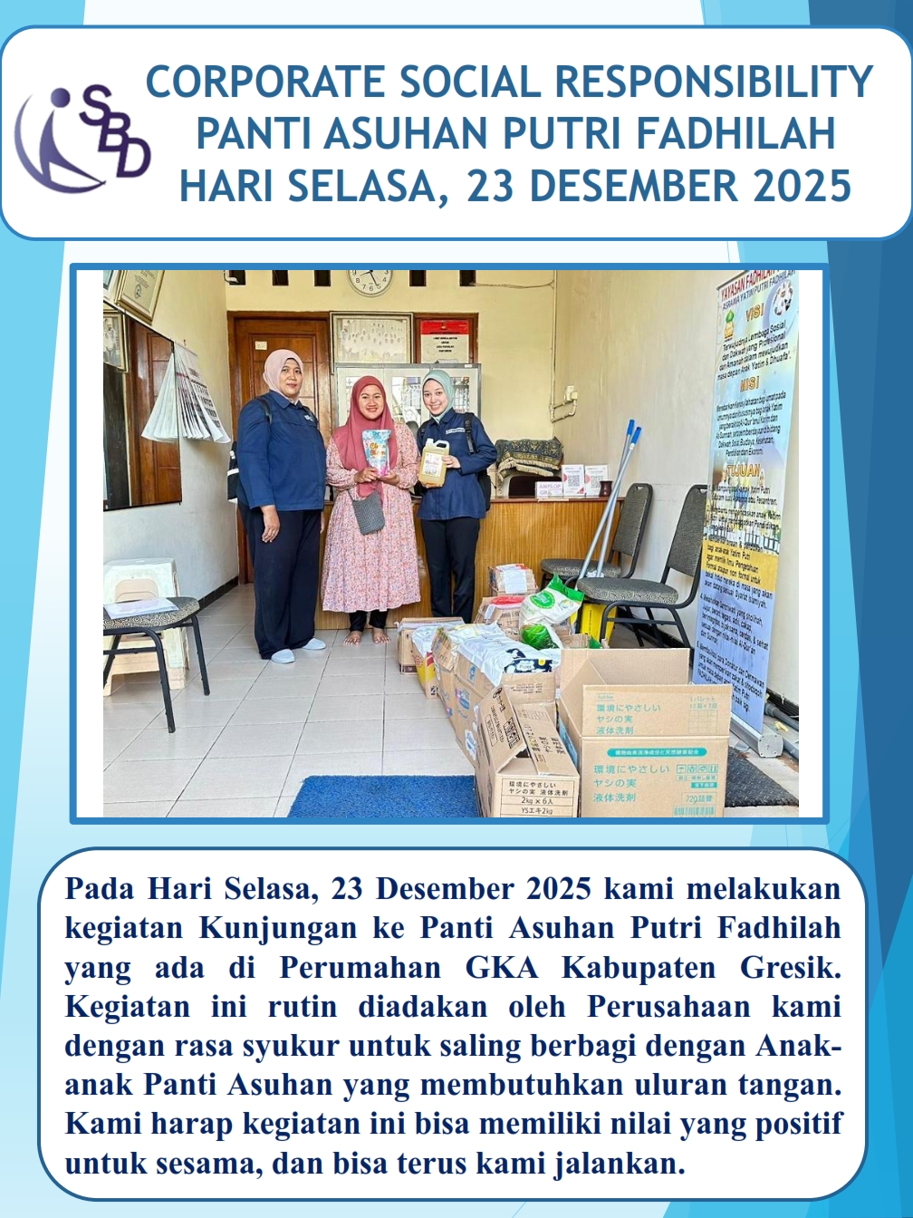 CSR PANTI ASUHAN AKHIR TAHUN 2025