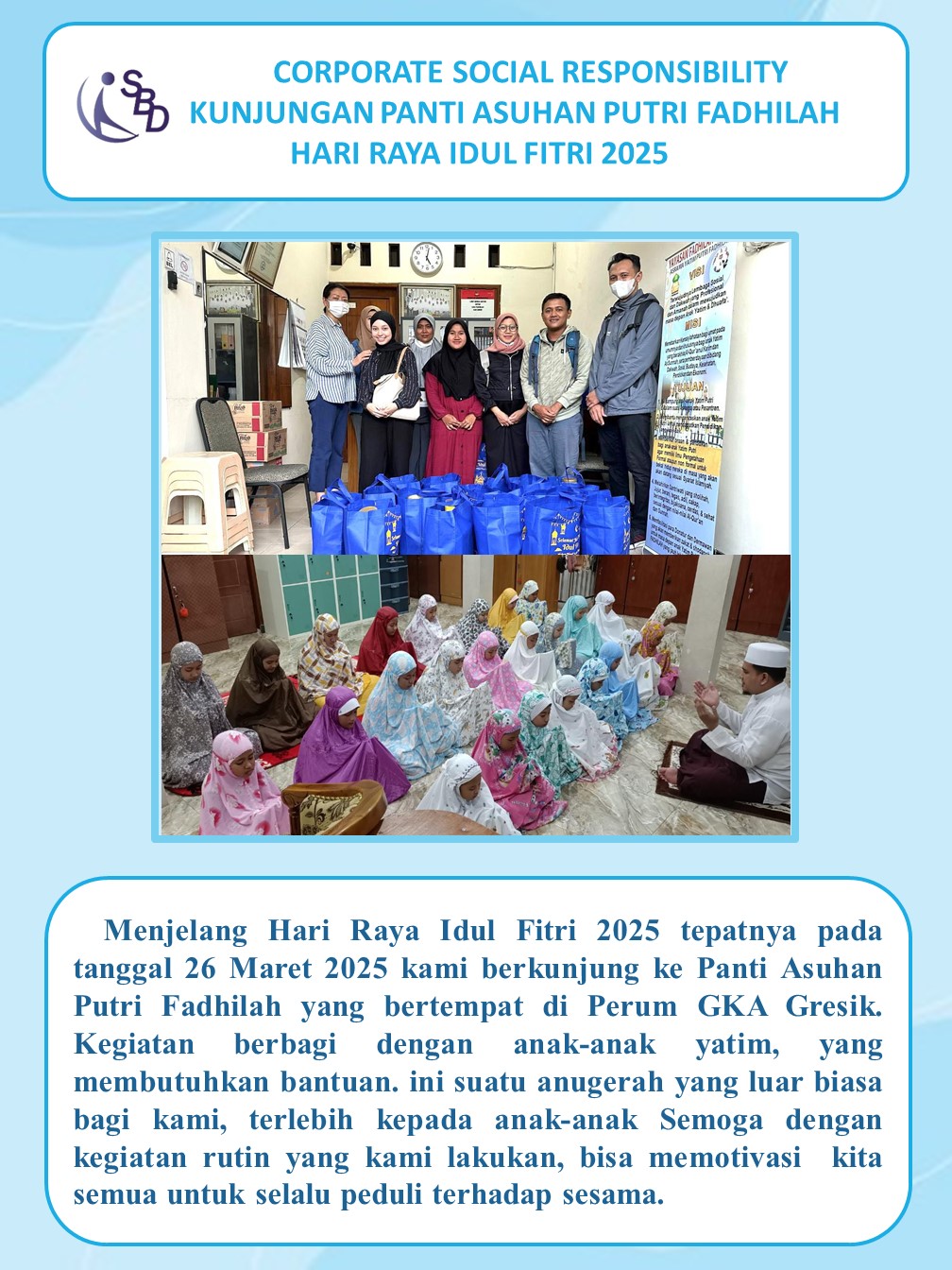 CSR PANTI ASUHAN LEBARAN 2025