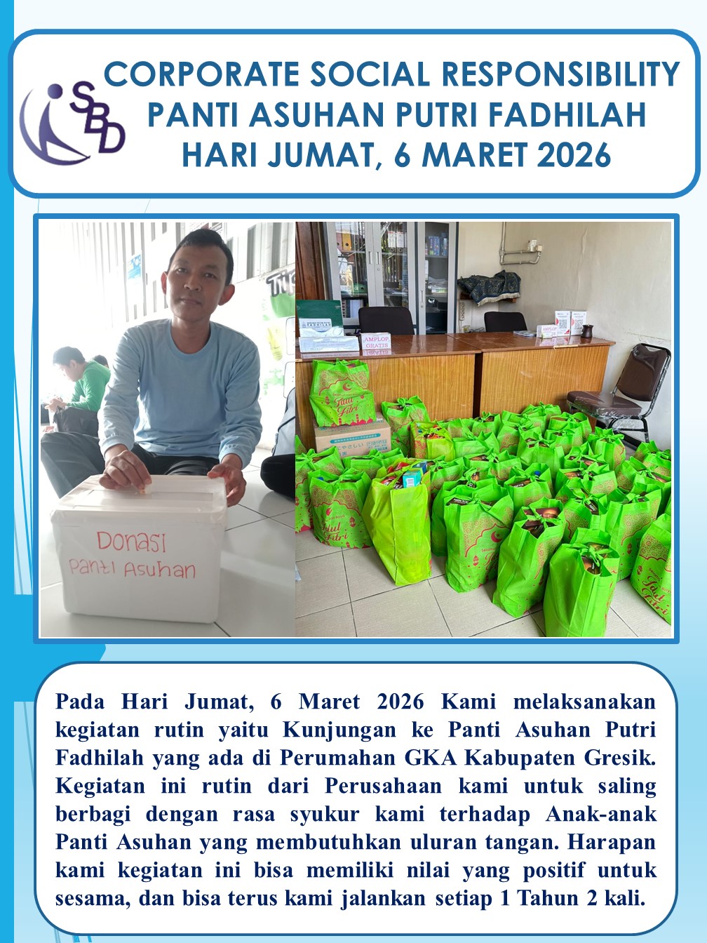 CSR PANTI ASUHAN LEBARAN 2026